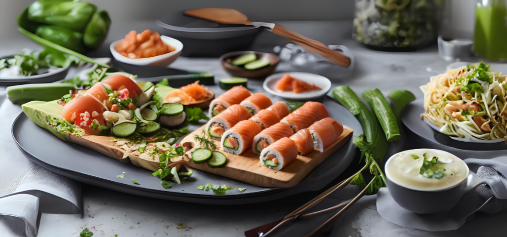 Chatelaine Smoked Salmon Roll on Cucumber Recipe