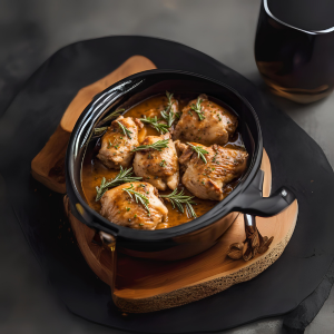 chicken thighs rosemary crock pot recipe